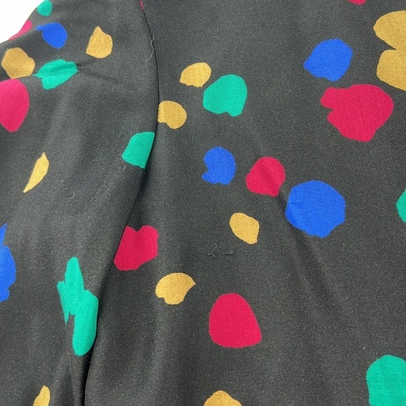Lafayette 148 blouse Colorful Sicilia Dot Print Silk professional statement sm - Picture 13 of 13